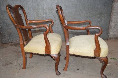 PR OF BURR WALNUT NURSERY CHAIRS - ADDITIONAL PHOTO 4