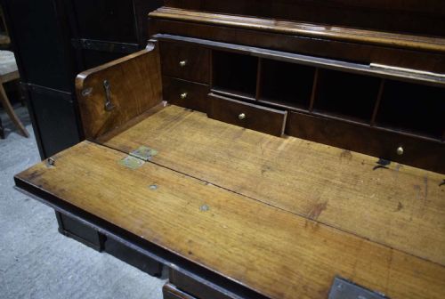 A SUPERB GEORGE I BURR WALNUT SECRETAIRE CHEST ON CHEST TALLBOY - ADDITIONAL PHOTO 3