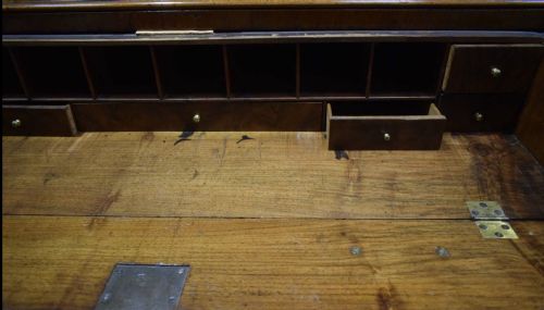 A SUPERB GEORGE I BURR WALNUT SECRETAIRE CHEST ON CHEST TALLBOY - ADDITIONAL PHOTO 4