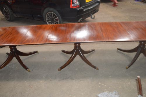 fig 1. Large 14 ft Victorian mahogany dining table