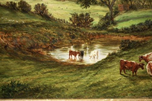 fig 1. HOPKINS HOBDAY HORSLEY (1807–1890) LARGE OIL PAINTING