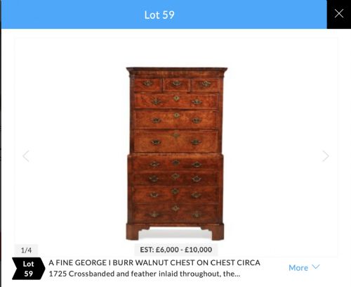 A SUPERB GEORGE I BURR WALNUT SECRETAIRE CHEST ON CHEST TALLBOY - ADDITIONAL PHOTO 7
