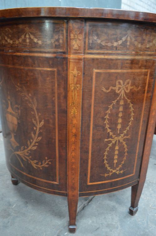FINE EDWARDS ROBERTS MARQUETRY KIDNEY DESK - ADDITIONAL PHOTO 8