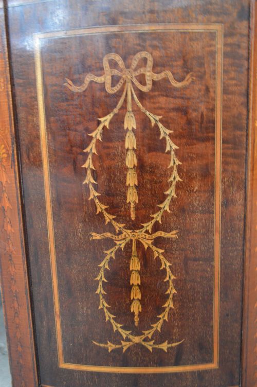 FINE EDWARDS ROBERTS MARQUETRY KIDNEY DESK - ADDITIONAL PHOTO 10