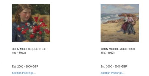 PAIR JOHN MC GHIE 18671952 SCOTTISH OIL PAINTINGS - ADDITIONAL PHOTO 17
