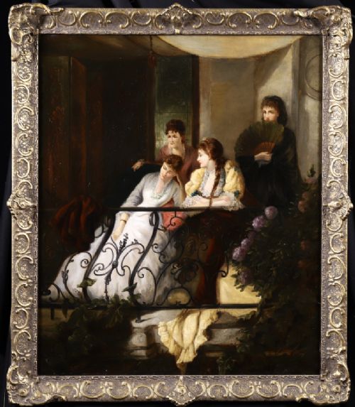 John. A. Monteith (Exhibited1885 - 1903) Oil Painting 