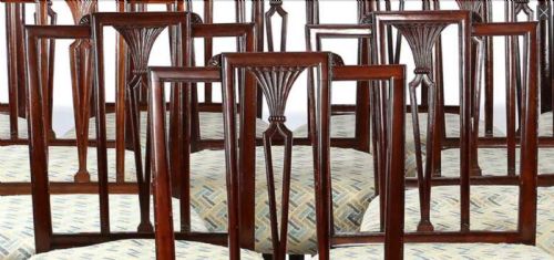 SET OF TWELVE GEORGE III MAHOGANY DINING CHAIRS - ADDITIONAL PHOTO 1