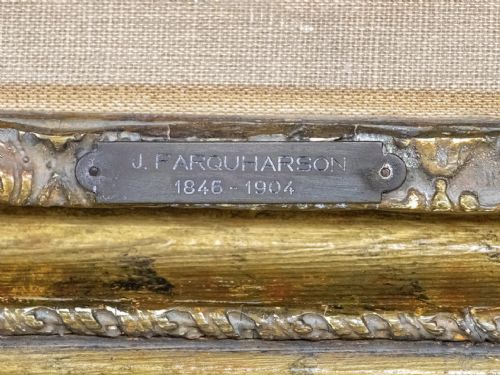 JOSEPH FARQUHARSON RA SCOTTISH 18461935 OYSTER PICKERS OIL PAINTING - ADDITIONAL PHOTO 2