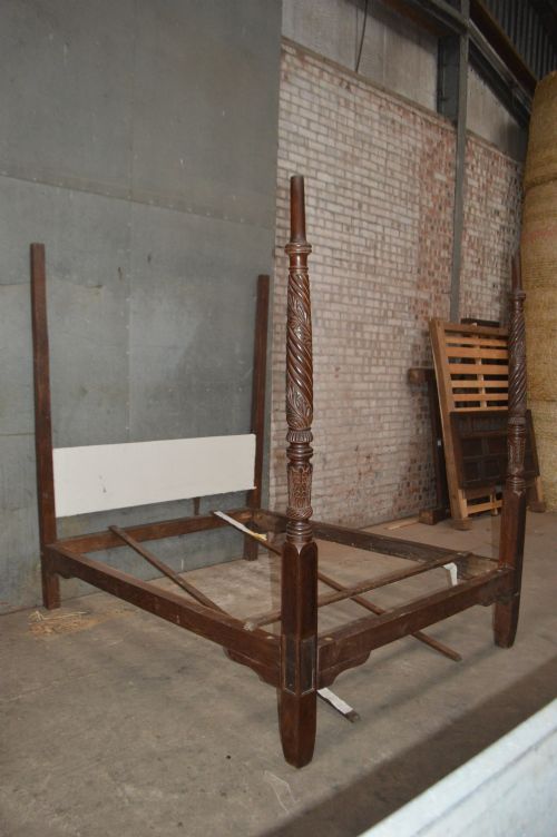 Georgian Mahogany Four Poster Bed Frame.