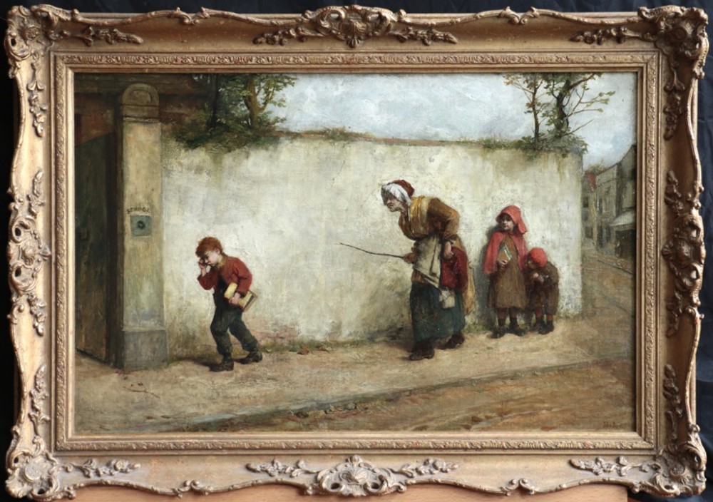John Burr R.O.I.  R.B.A.  A.R.W.S. Scottish  ( 1831 - 1893 ) Oil painting