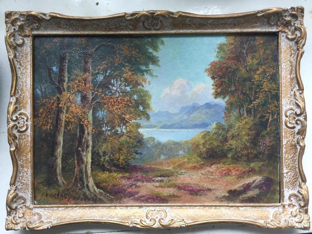PAIR OF DOUGLAS FALCONER (SCOTTISH) (1913-2004) OIL paintings