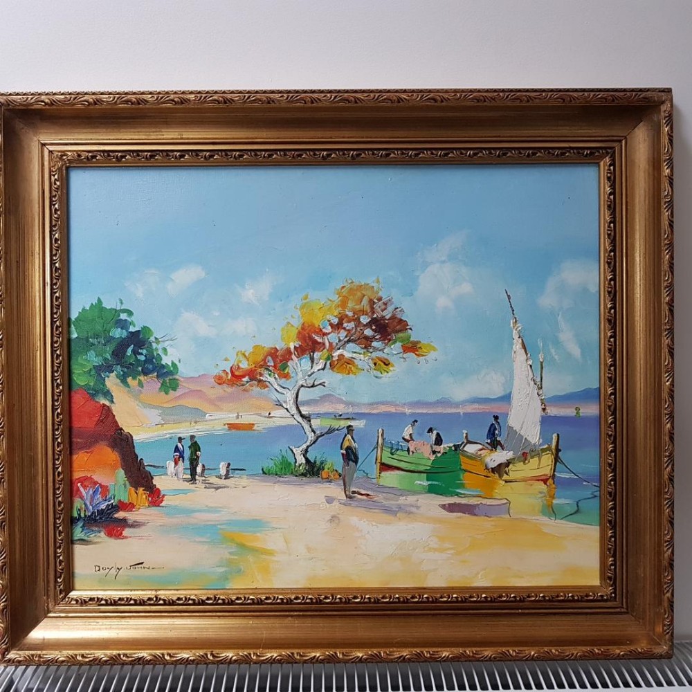 Cecil Rochfort Doyly John. St Tropez. Oil Painting