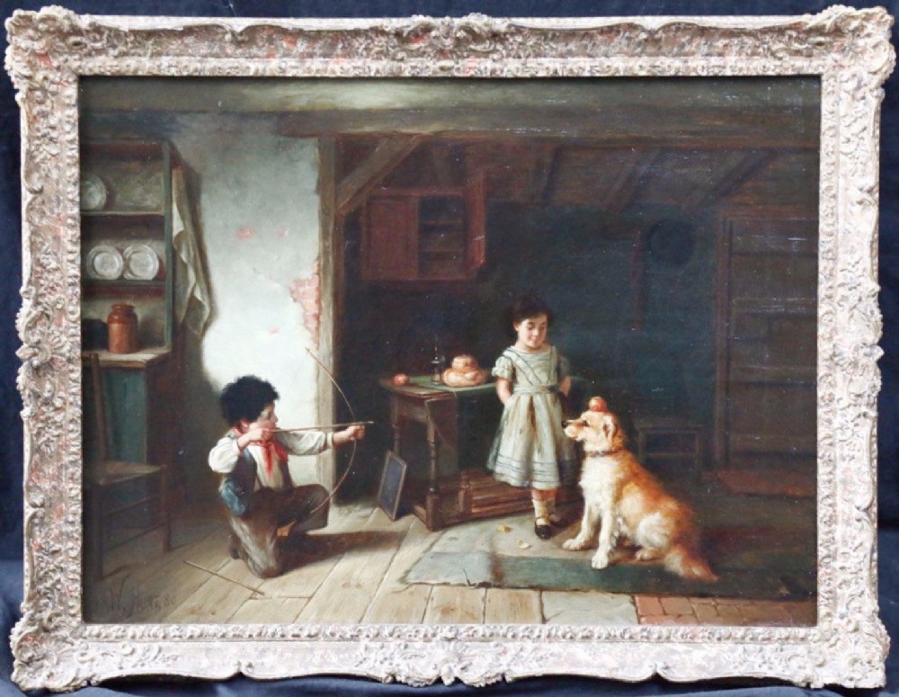 Walter Hunt Oil on canvas  (Loyalty and Trust)