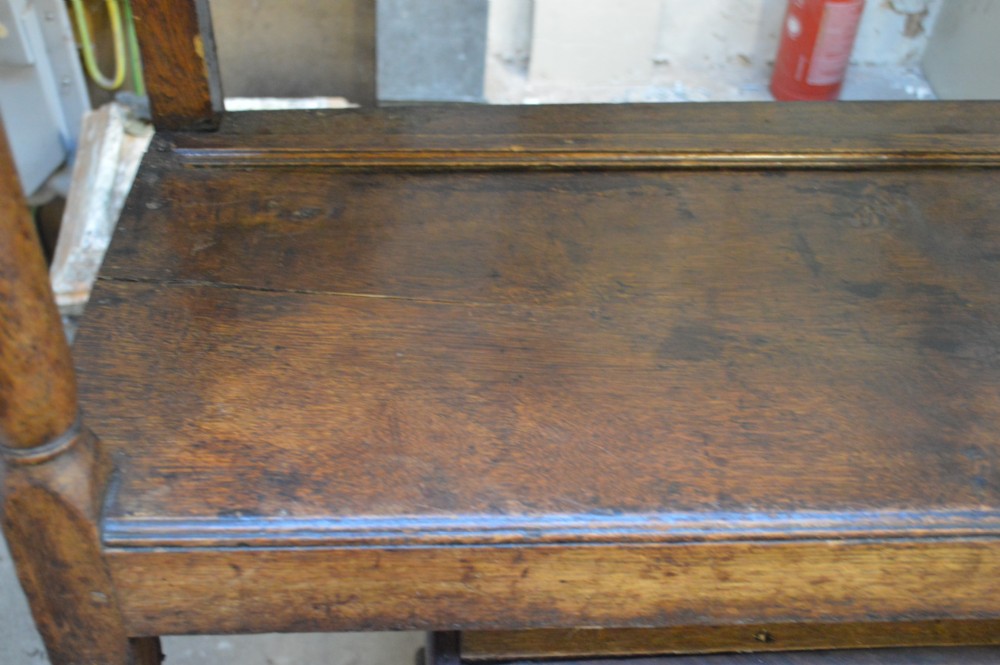 Georgian 18th century Oak open backed dresser View IV