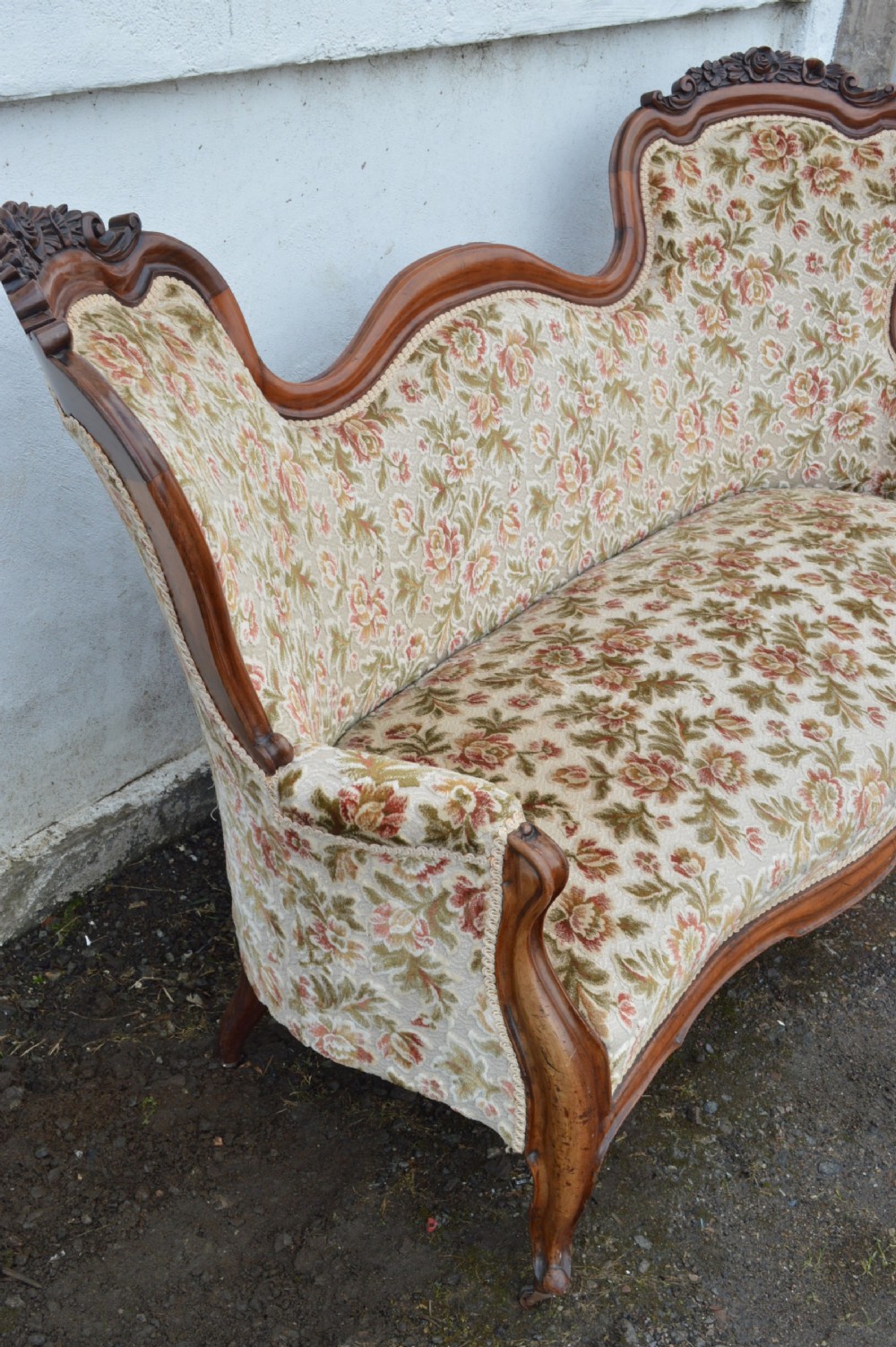 A Victorian mahogany double-ended sofa View V