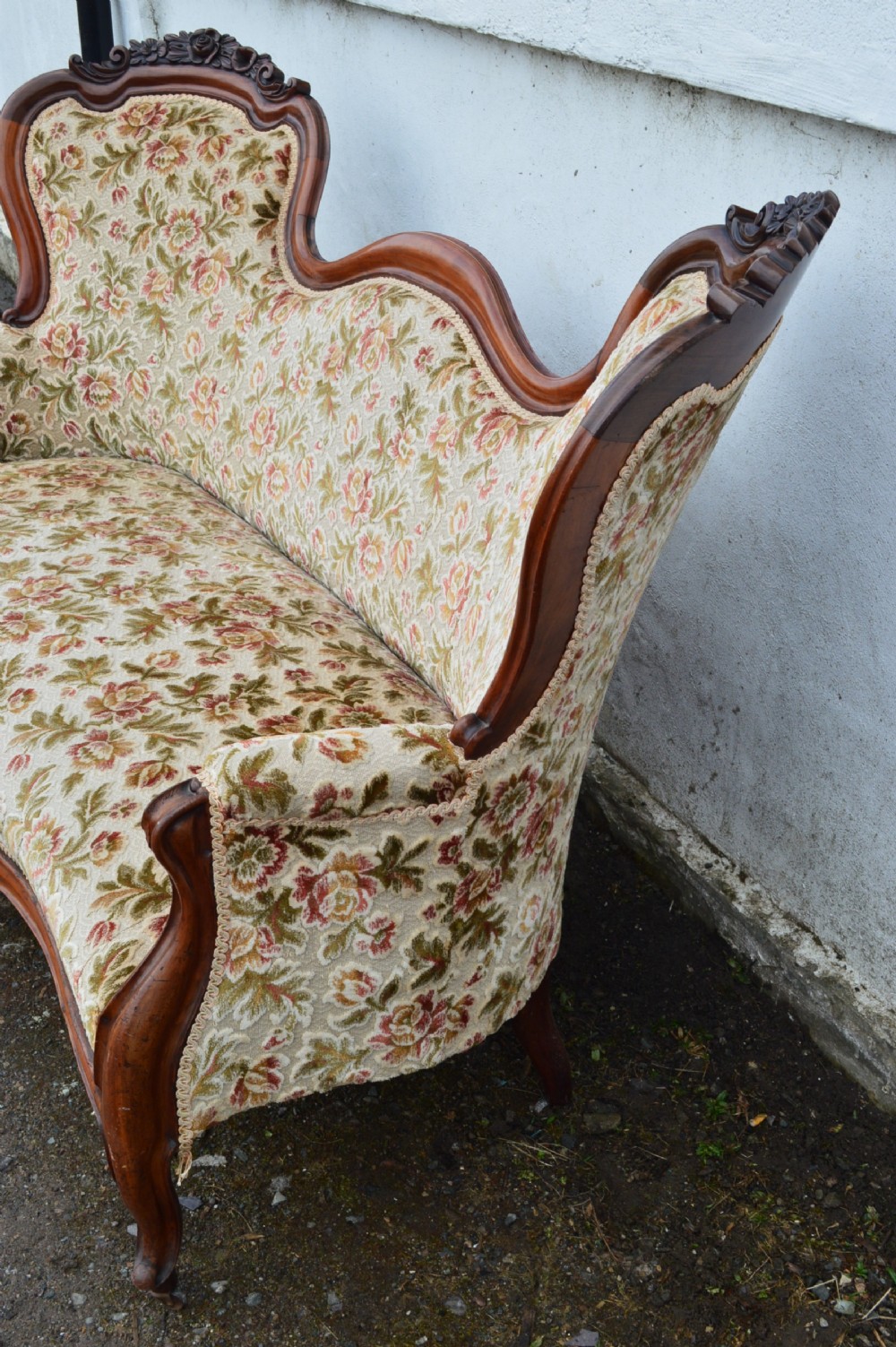A Victorian mahogany double-ended sofa View VI