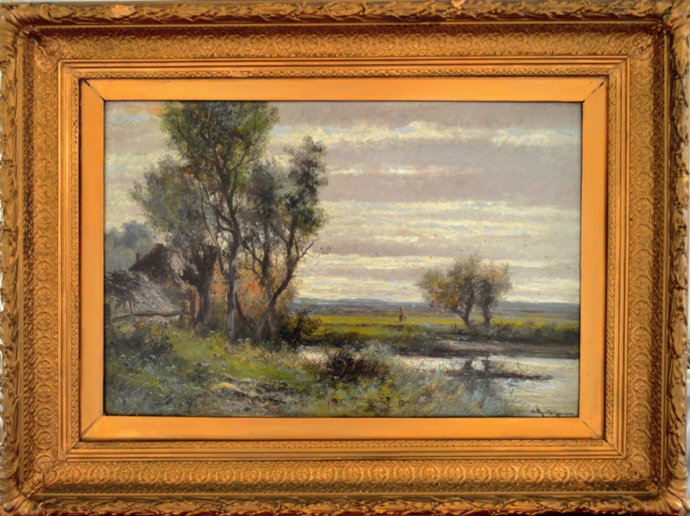 Large pair Abraham Hulk Jnr Oil paintings