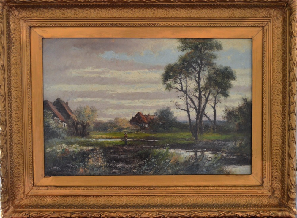 Large pair Abraham Hulk Jnr Oil paintings View II