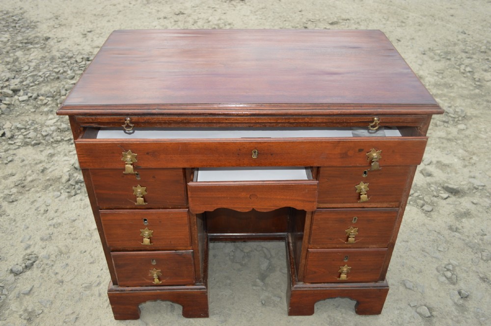 George III Mahogany Kneehole desk View II