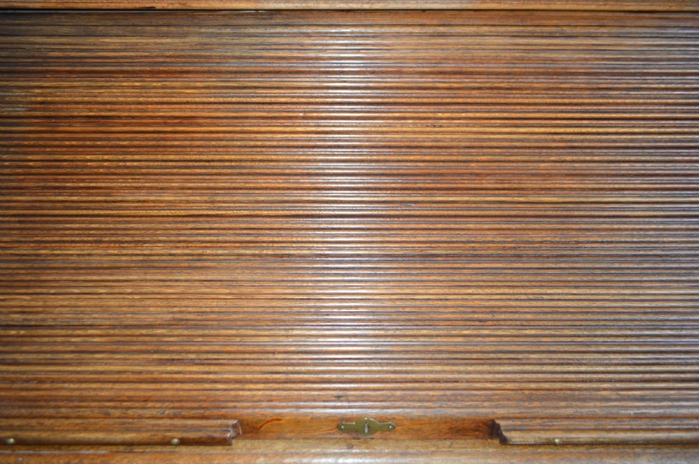 Superior Victorian Oak roll top desk View V