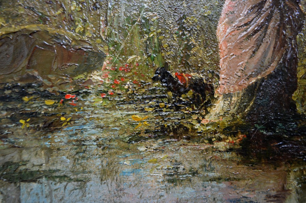 George Leonce Massot (1860-1910) Impressionist Oil painting View III