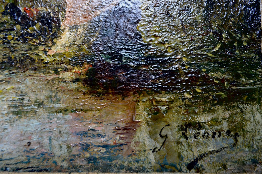 George Leonce Massot (1860-1910) Impressionist Oil painting View V