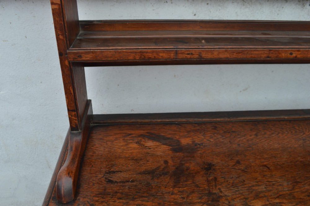 A Victorian oak plate back dresser View IV