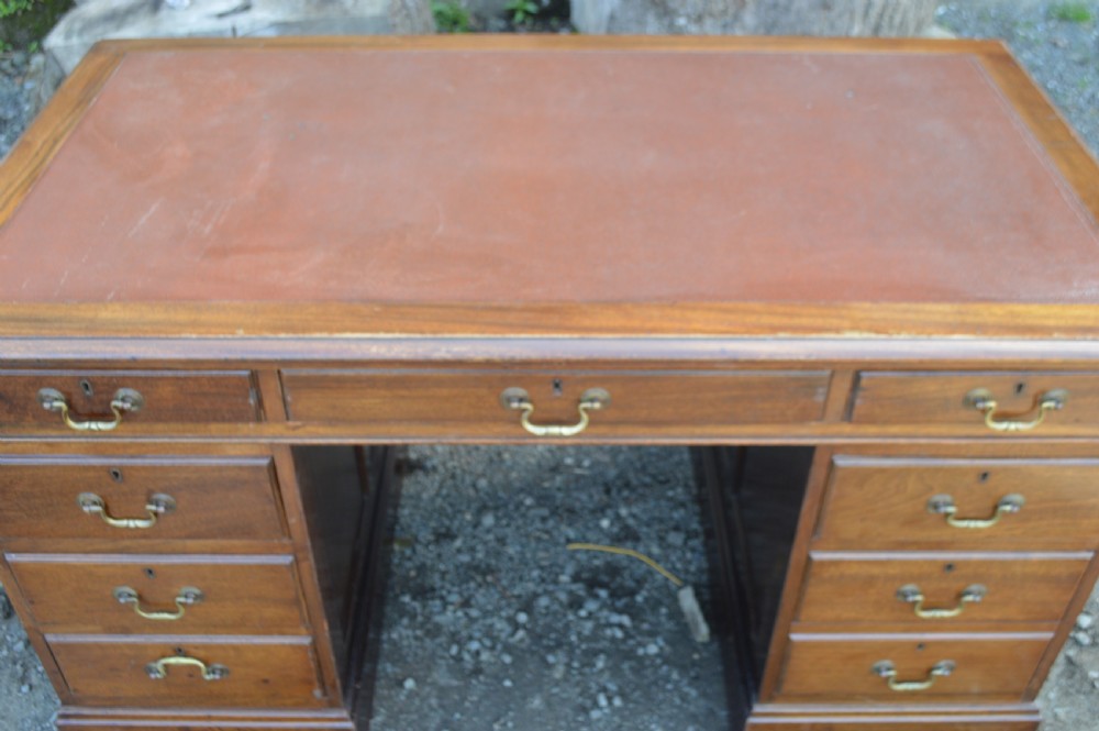 1920s mahogany pedastal desk View II