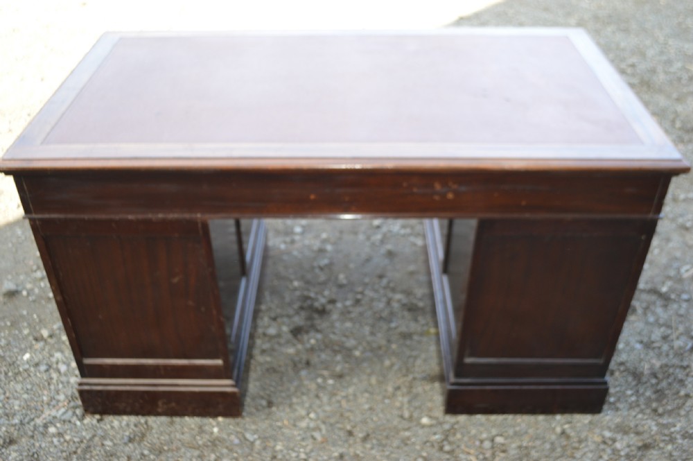 1920s mahogany pedastal desk View V
