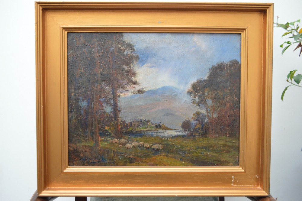 Large Archibald Kay RSW. RSA. ARSA.1860-1935 Oil painting View VII
