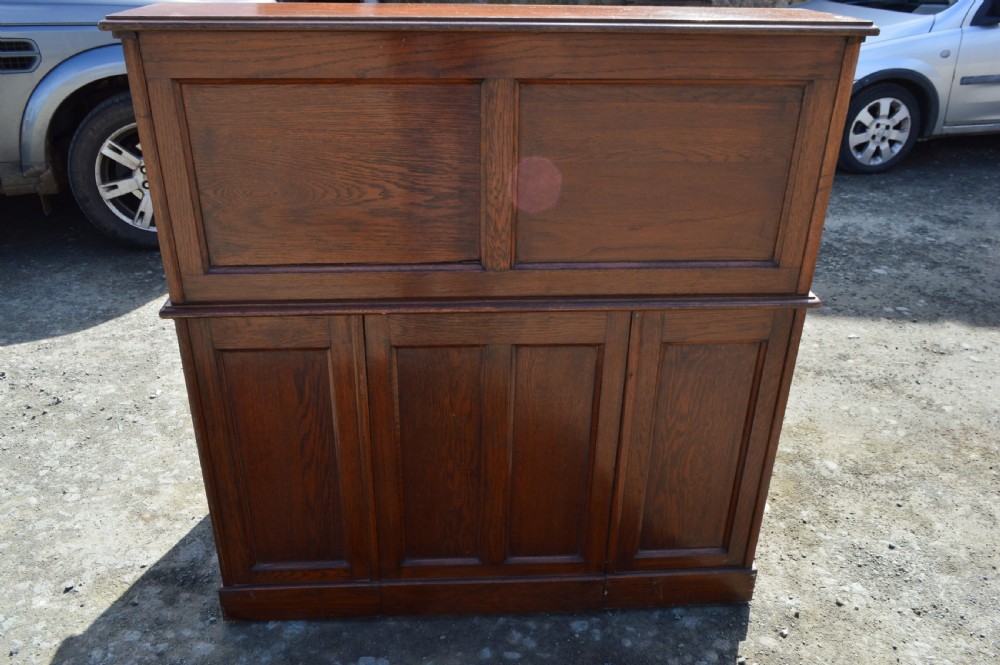 1920s Oak high top roll top desk View IV