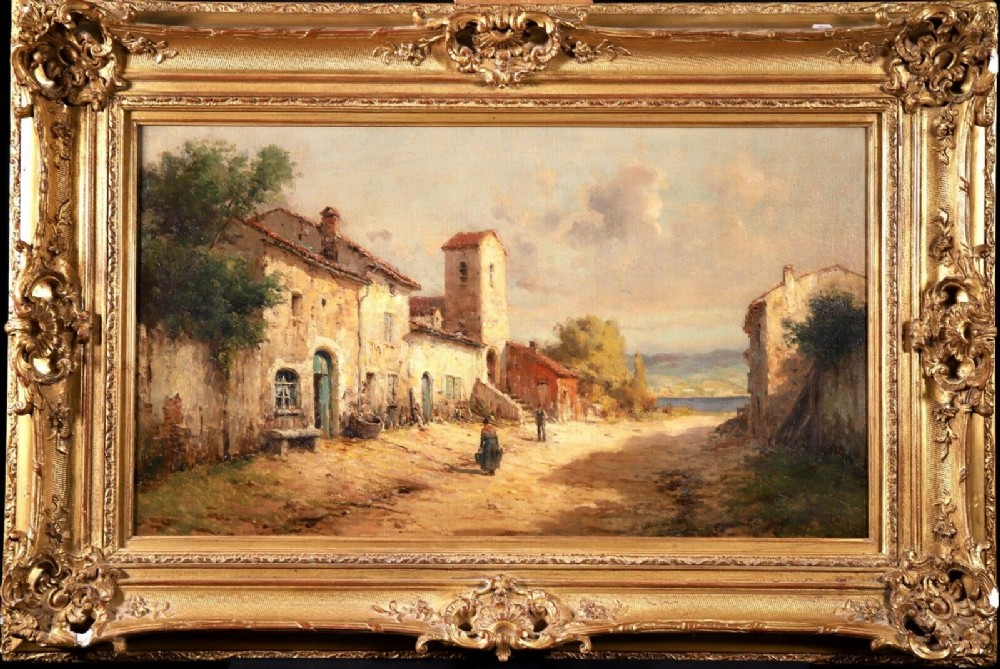 Large Antoine Bouvard (1870-1956) Oil painting