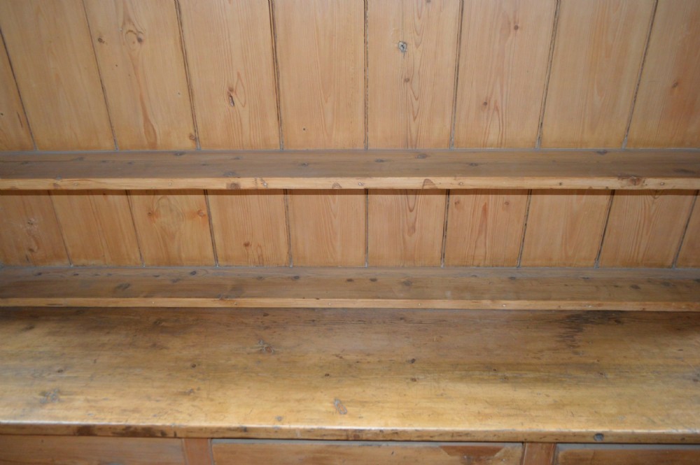 Georgian pine kitchen plate back dresser View III