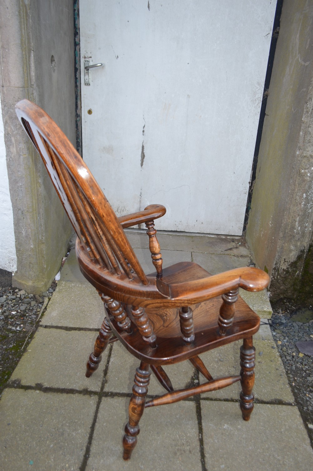 Victorian Pad arm high back Windsor chair View IV