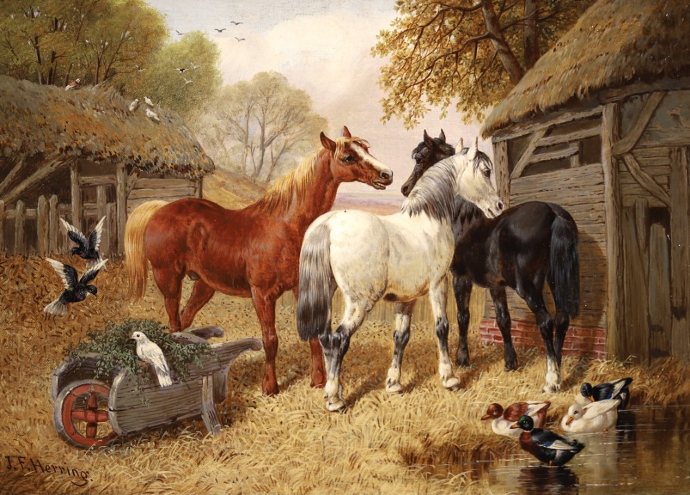 John Frederick Herring  Oil painting