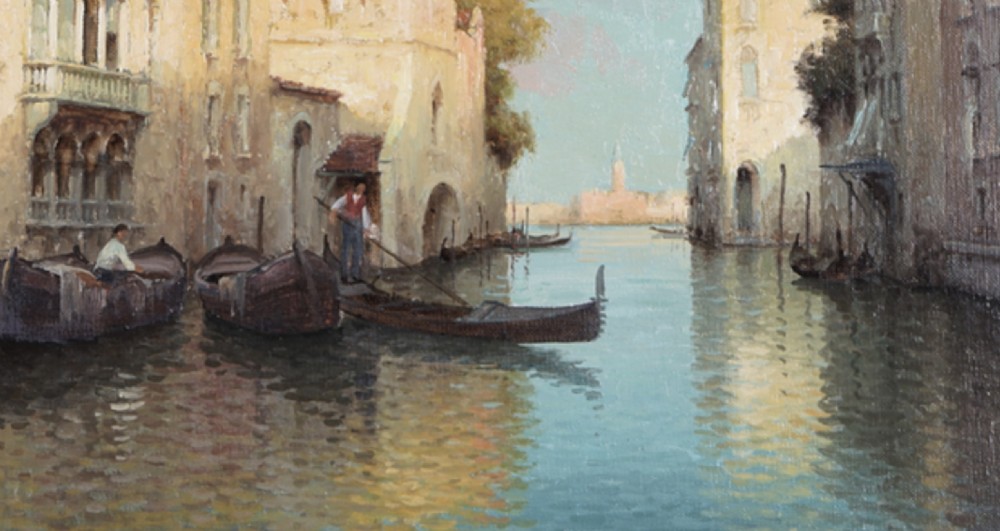 Antoine Bouvard. Venice Oil painting View V