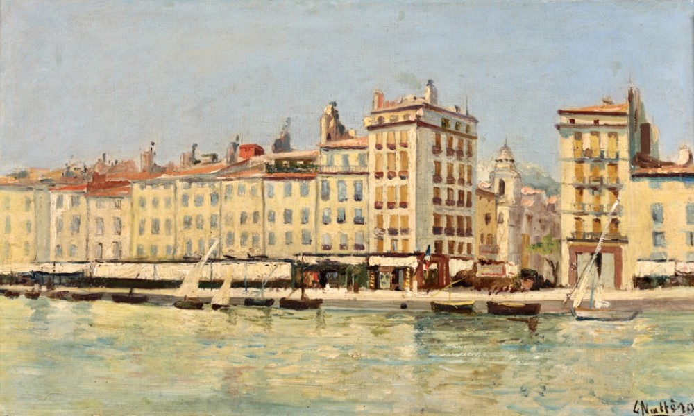 LOUIS  NATTERO  (1876-1915) Toulon France. Oil painting.