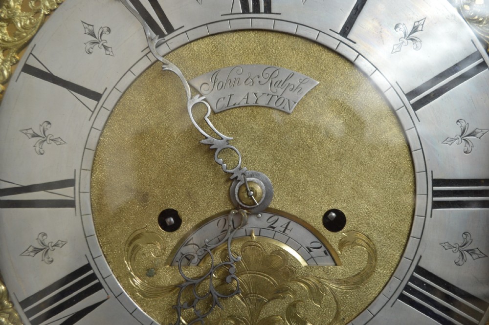 A good  marquetry long case clock. Circa 1725 View IV