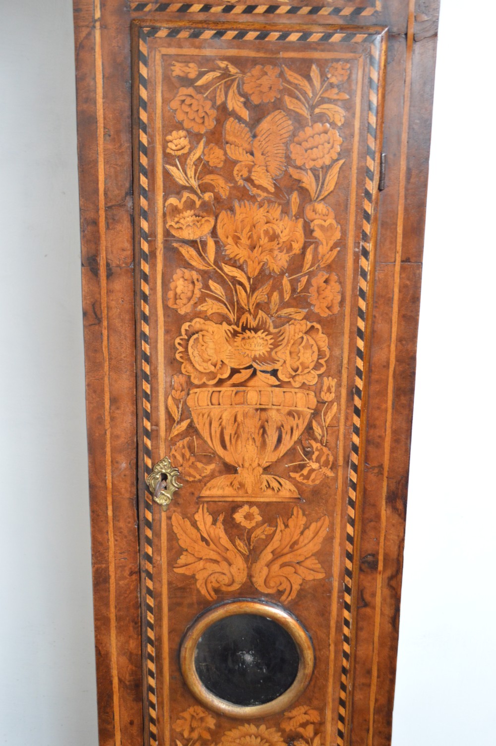 A good  marquetry long case clock. Circa 1725 View VI
