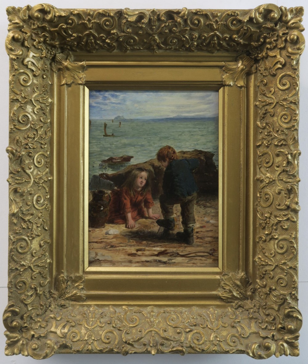 John Burr R.O.I.  R.B.A.  A.R.W.S. Scottish  ( 1831 - 1893 ) Oil painting