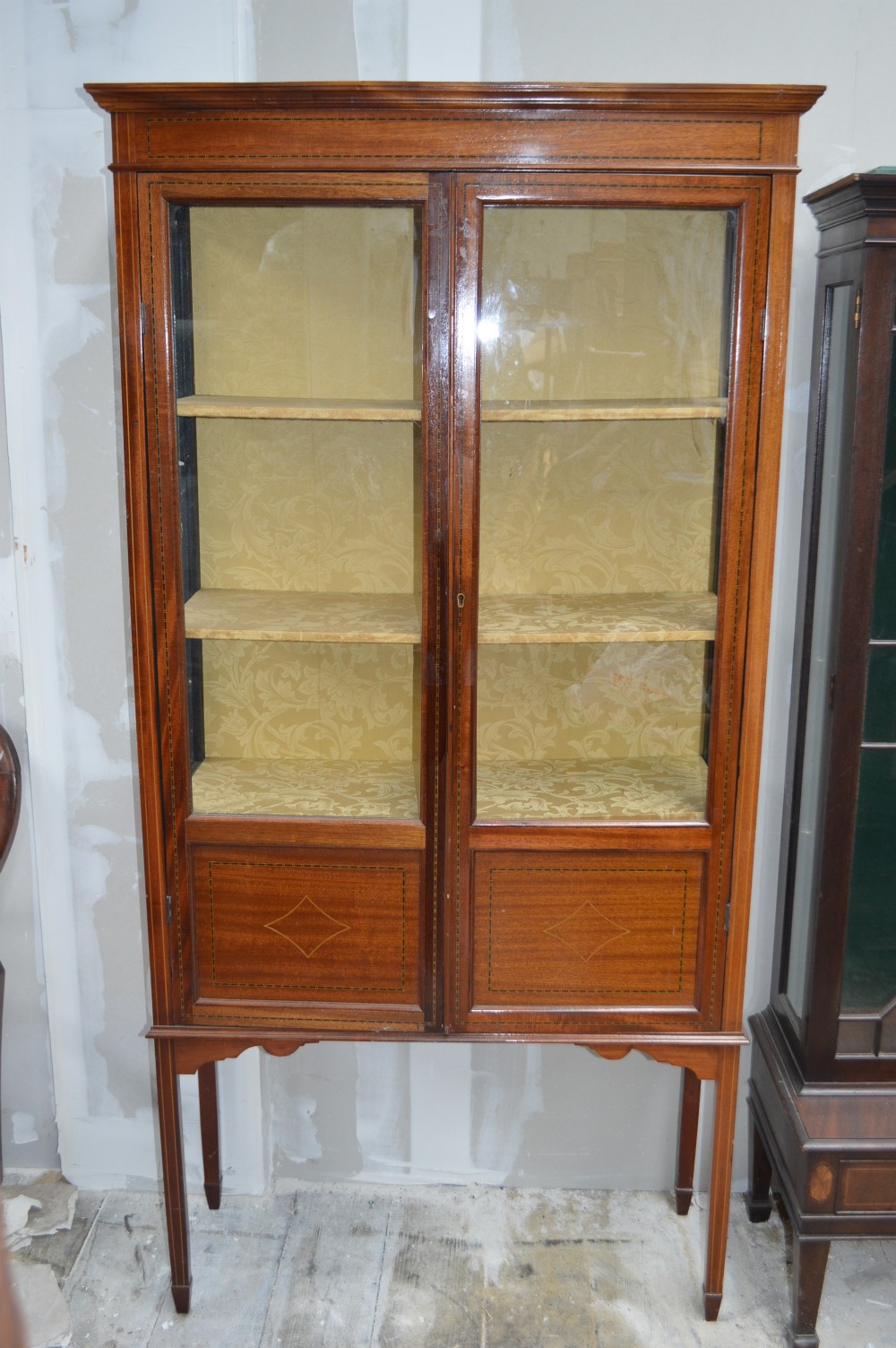 Edwardian inlaid mahogany China Cabinet