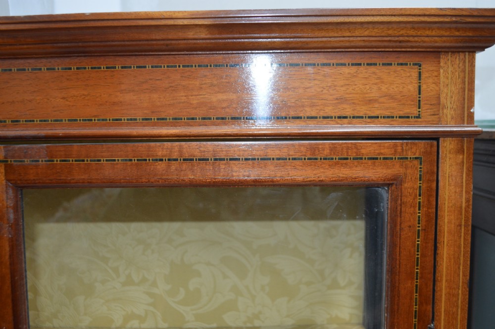 Edwardian inlaid mahogany China Cabinet View II