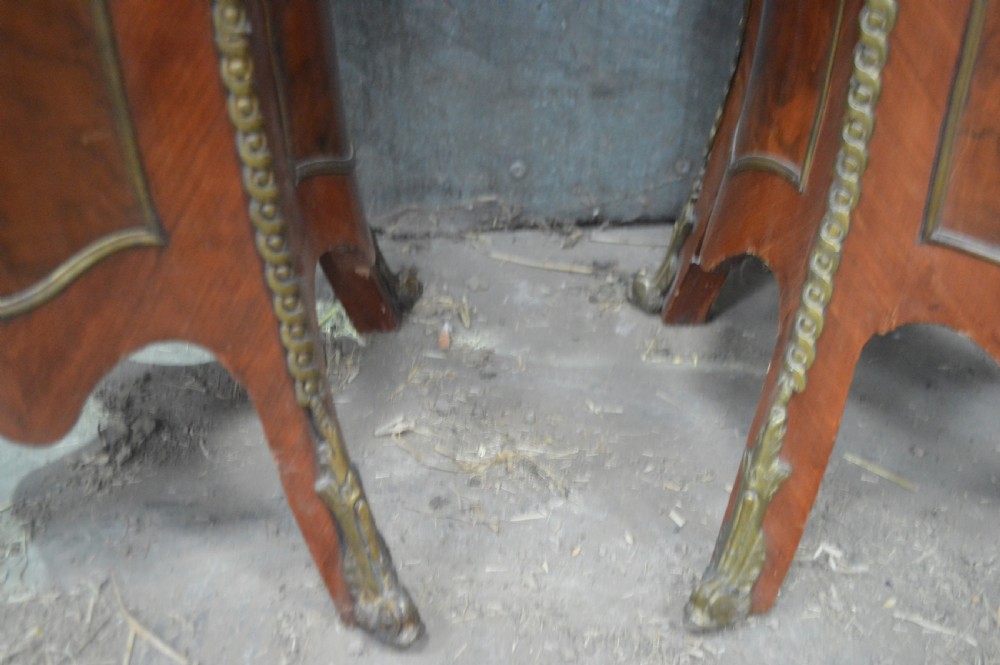 A fine pair of French burr walnut pedestals. View IV