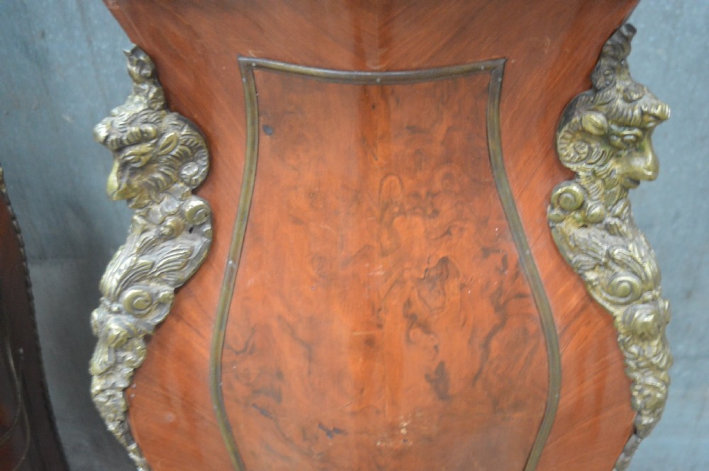 A fine pair of French burr walnut pedestals. View V
