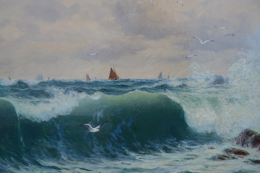 Edward Moore Seascape oil painting c,1896 View II
