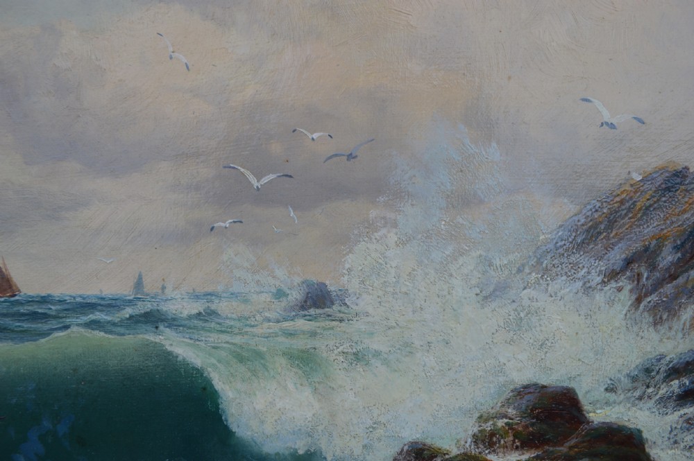 Edward Moore Seascape oil painting c,1896 View III