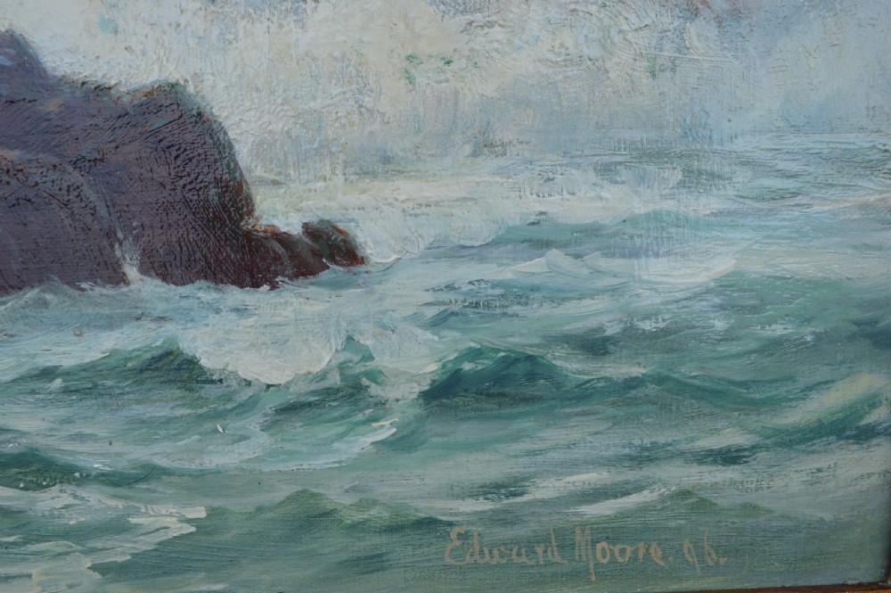 Edward Moore Seascape oil painting c,1896 View IV