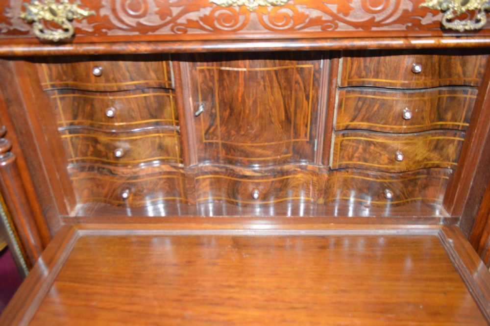 A 19th century Burr walnut Escritoire View VI