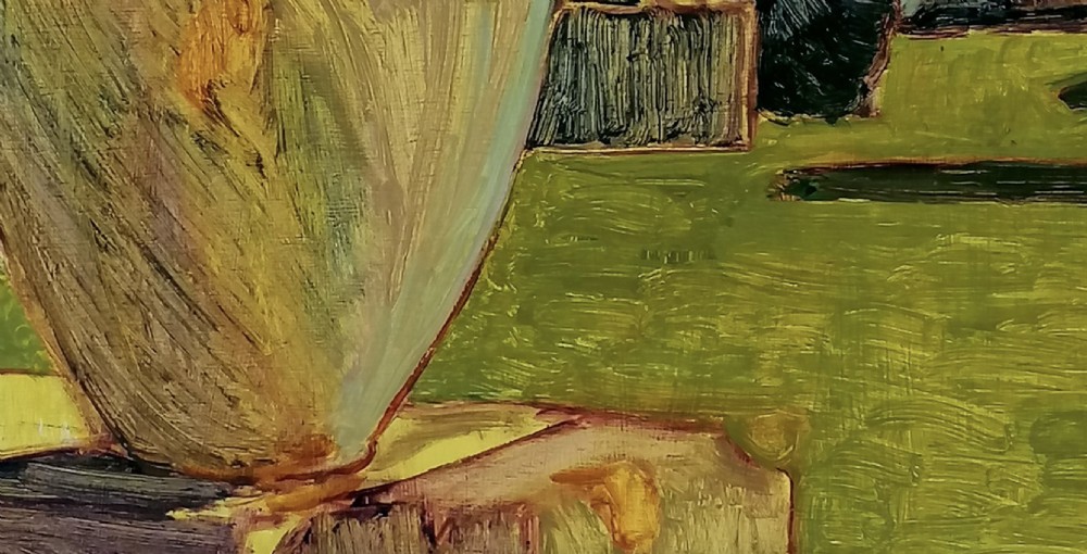 Philip Sutton R.A. Impressionist oil painting. View II