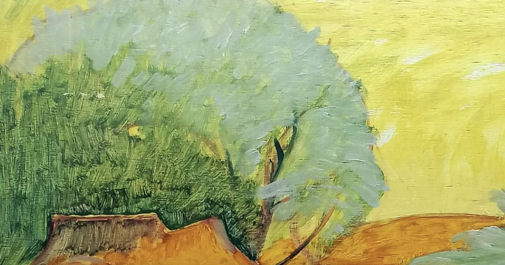 Philip Sutton R.A. Impressionist oil painting. View III